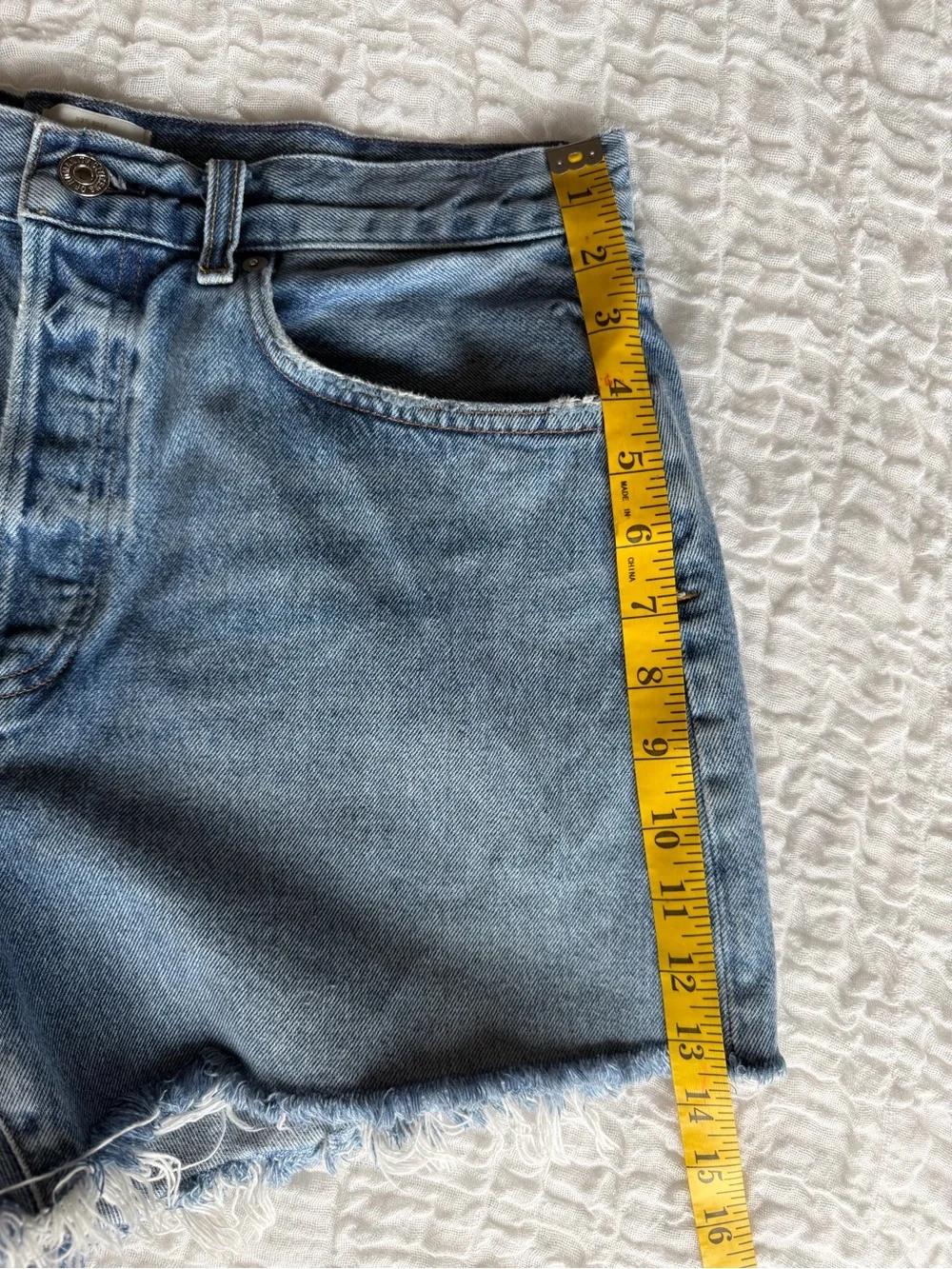 Citizens of Humanity Annabelle Long Shorts Bristol Wash Button Fly 29